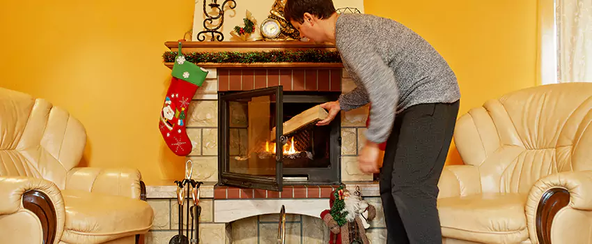 Rusted Metal Fireplace Restoration in Rapid City, South Dakota